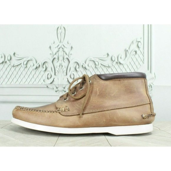 L.L. Bean Other - LL Bean  Brown Leather Lace Up High Top Casual Oxford Shoes Size 10.5 D